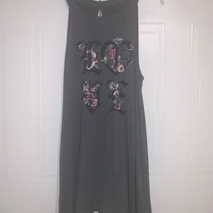 Torrid love grey tank top